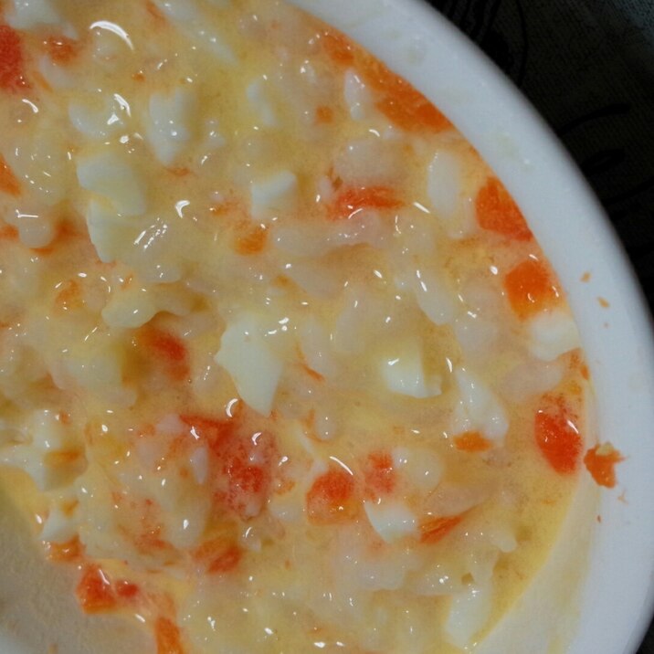 離乳食後期 卵と人参のお粥 レシピ 作り方 By たくみ905 楽天レシピ 離乳食後期 卵と人参のお粥 レシピ 作り方 By たくみ905 楽天レシピ